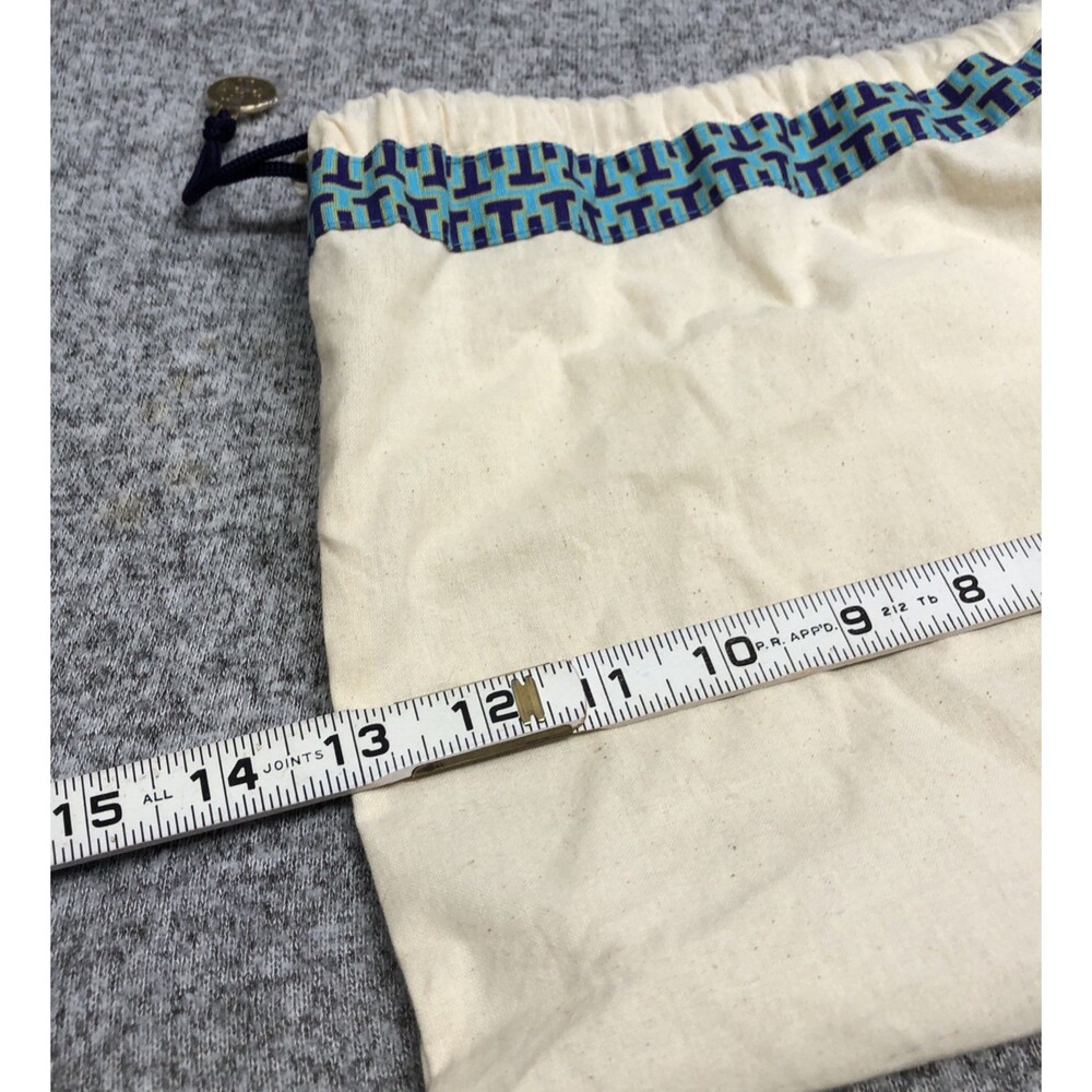 Tory Burch Small Dust Bag Small Drawstring Emblem Trim - Picture 7 of 8